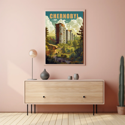 Chernobyl Vintage Travel Poster