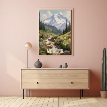 Washington United States Vintage Poster
