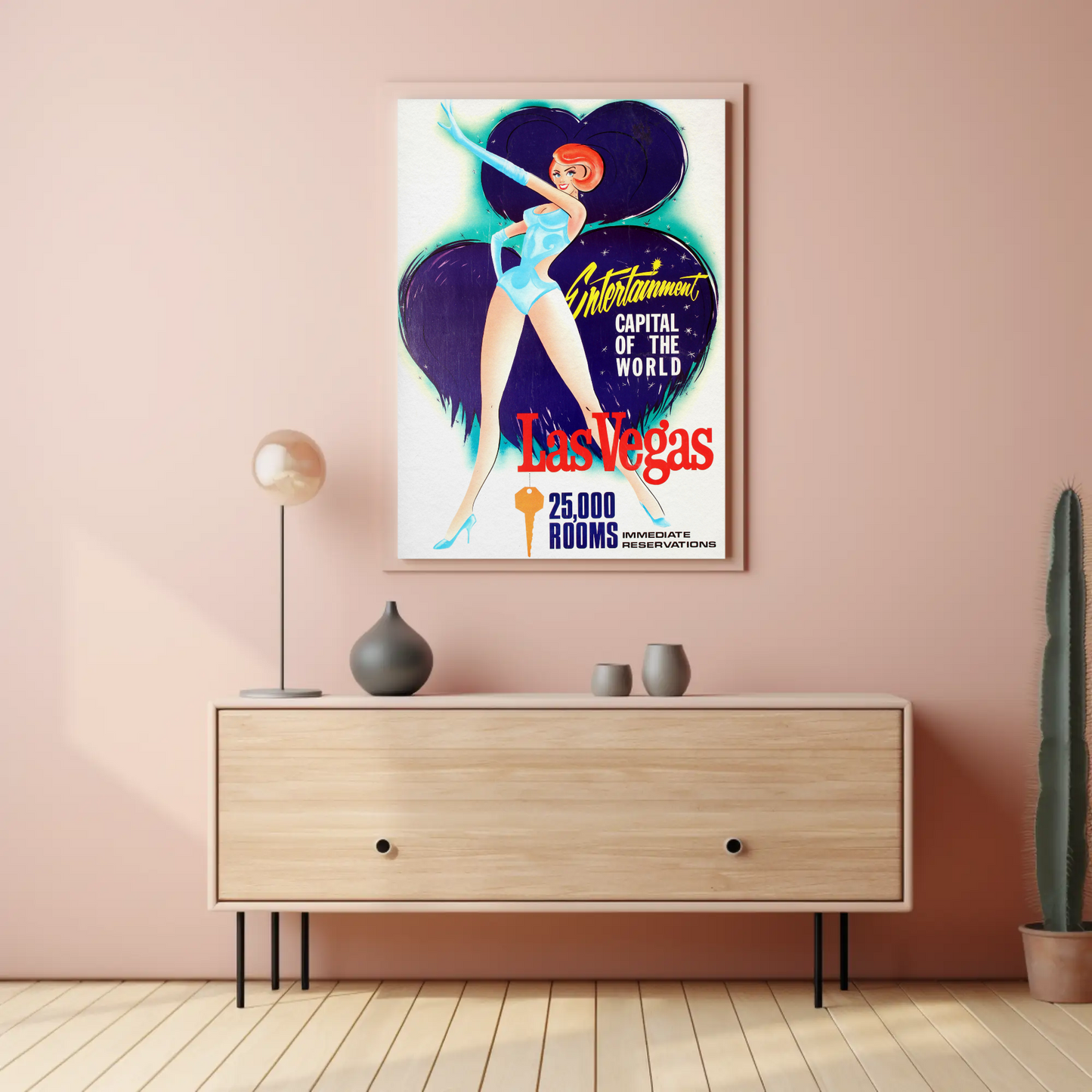 Las Vegas Entertainment Capital Vintage Poster