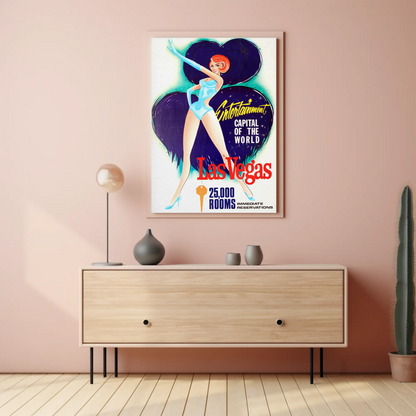 Las Vegas Entertainment Capital Vintage Poster