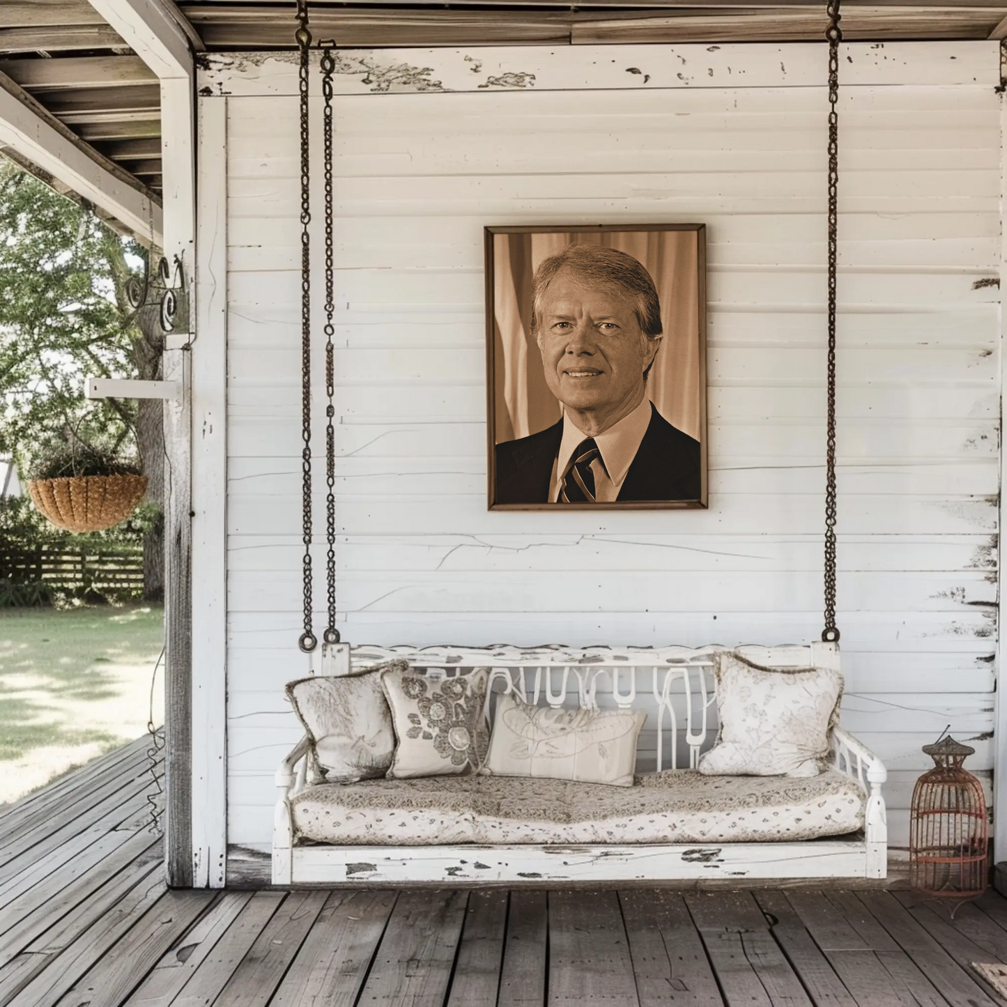 Jimmy Carter 39th President Sepia Photo