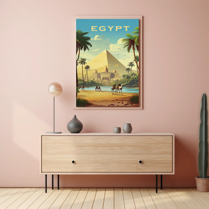 Egypt Vintage Travel Poster