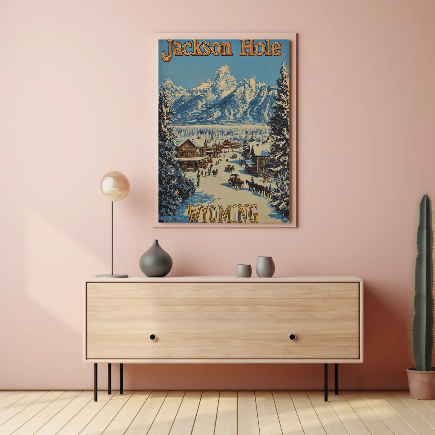 Jackson Hole Wyoming Vintage Poster - Wild West
