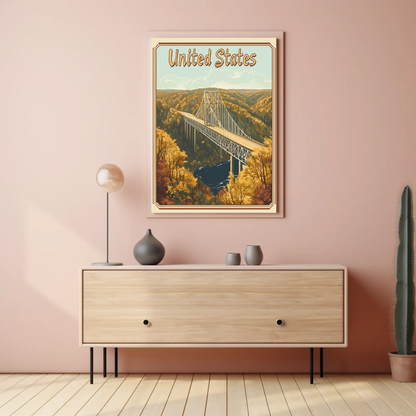 United States Scenic Bridge Poster