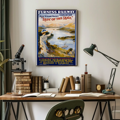 Lady of the Lake - Furness Railway Poster