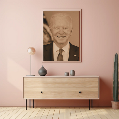 Joe Biden 46th President Sepia Photo