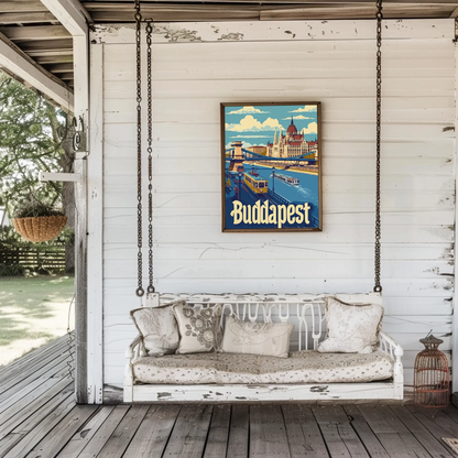 Budapest Cityscape Poster