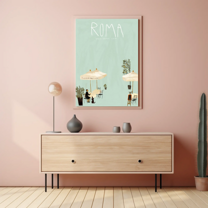 Roma: Italian CafÃ Poster