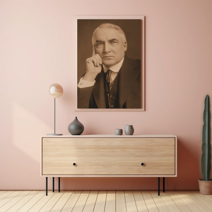 Warren Harding 29th President Sepia Photo