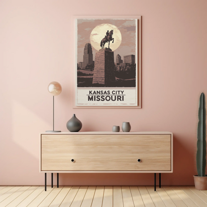 Kansas City Missouri Vintage Poster