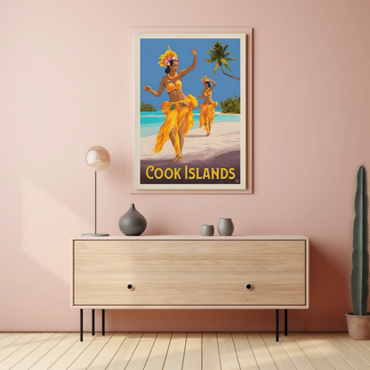 Cook Islands Vintage Poster