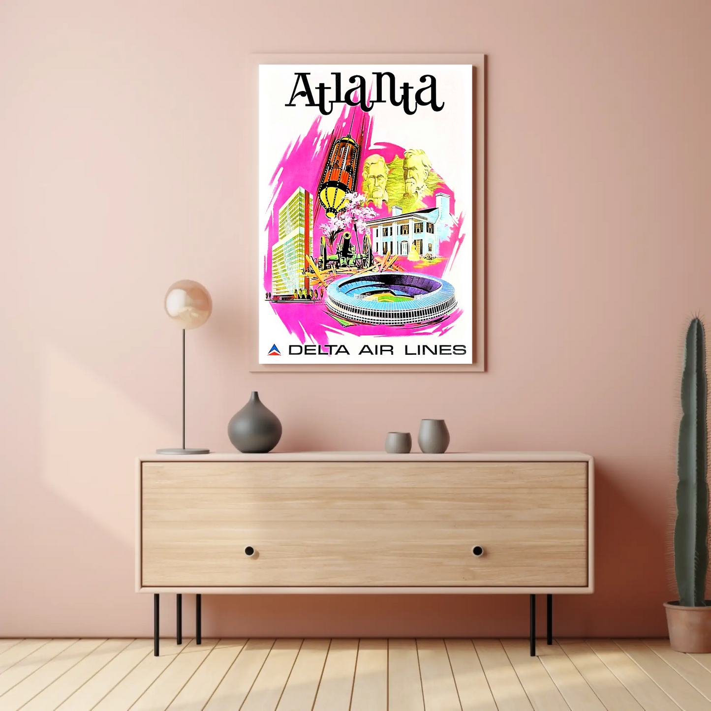 Atlanta Air Lines Travel Poster