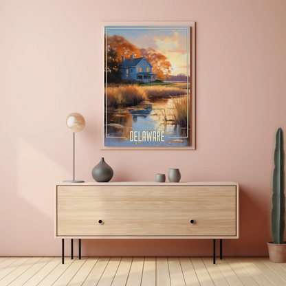 Delaware Vintage Poster