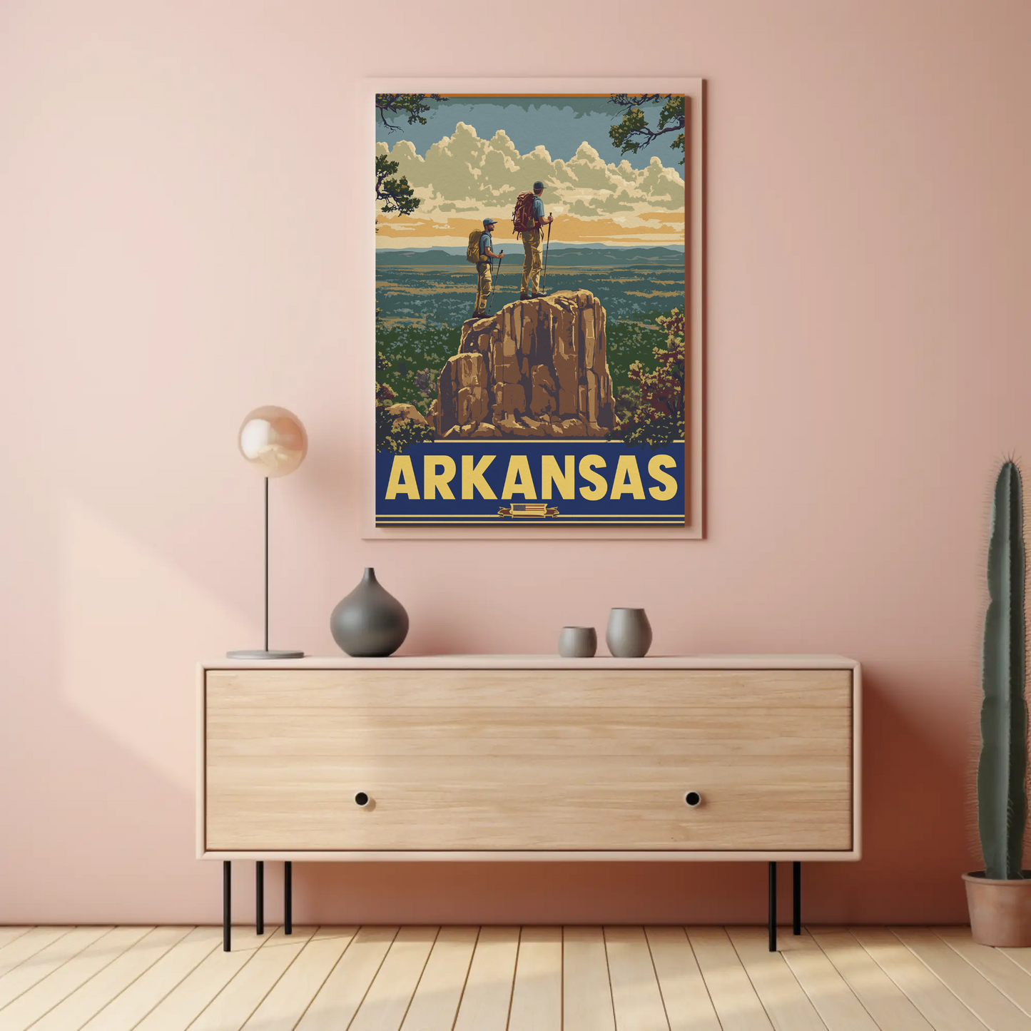Vintage Poster Arkansas Hikers