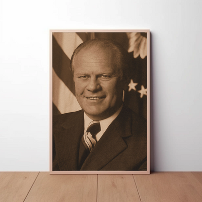 Gerald Ford 38th President Sepia Photo