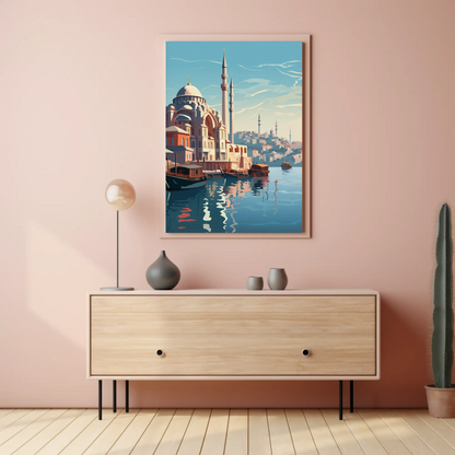Istanbul Vintage Travel Poster