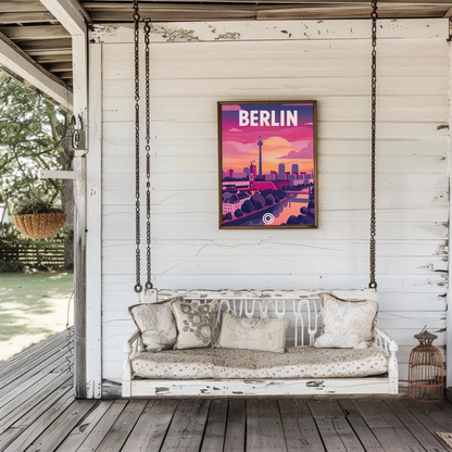 Berlin at Sunset Poster