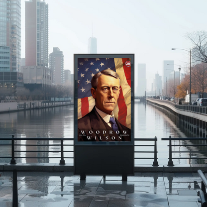 Woodrow Wilson 28th President Of The United States Portrait