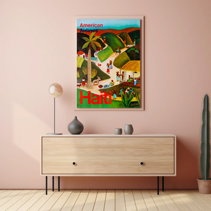 American Airlines Haiti Poster