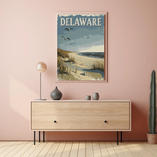 Delaware Vintage Poster