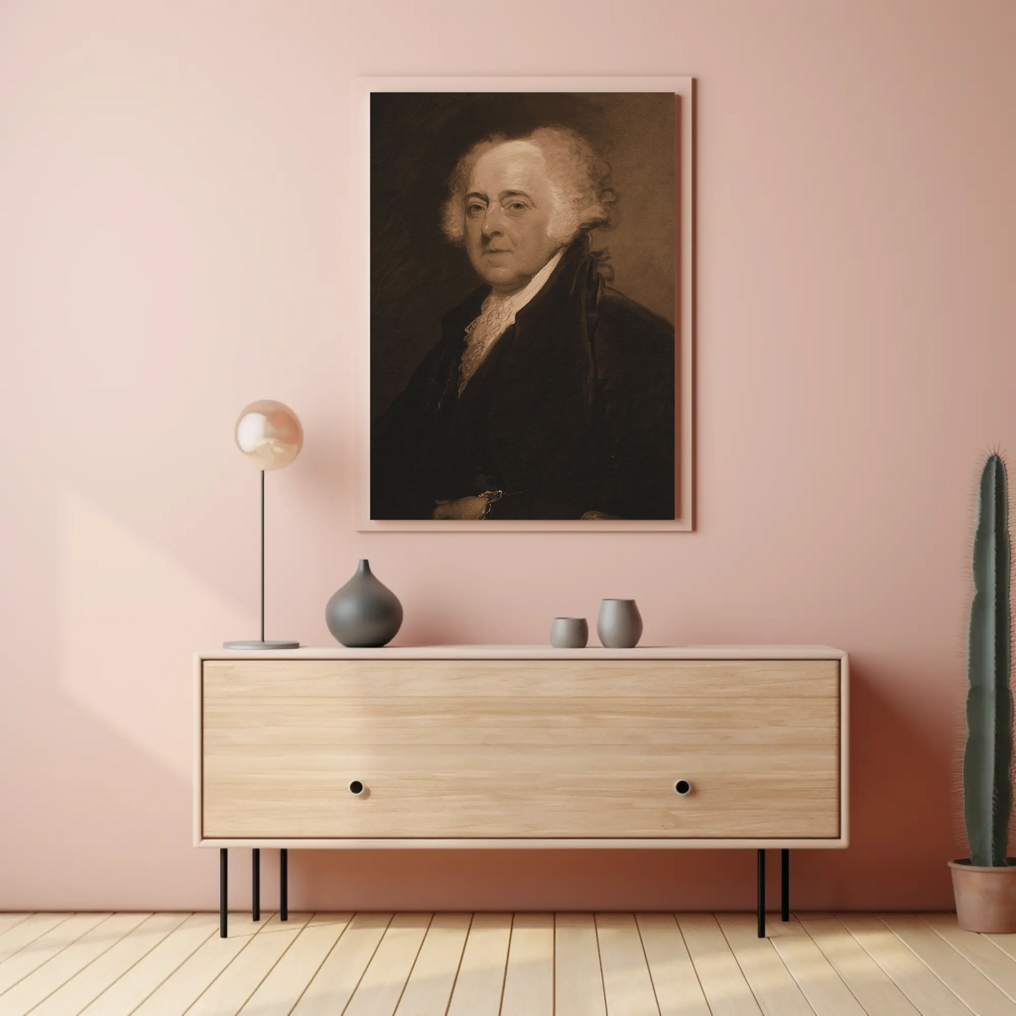 John Adams 2nd President Of The United States Sepia Photo