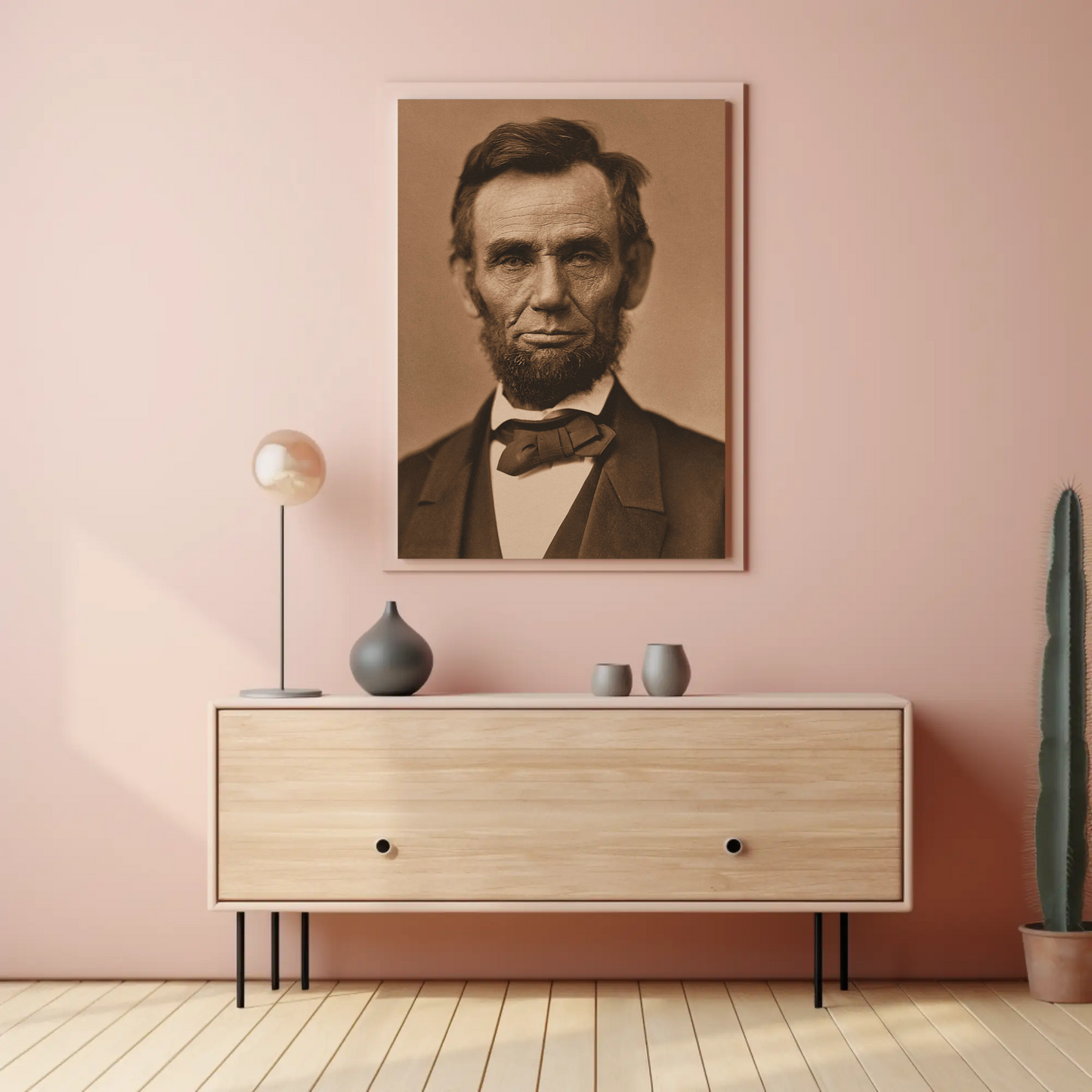 Abraham Lincoln 16th President Sepia Photo