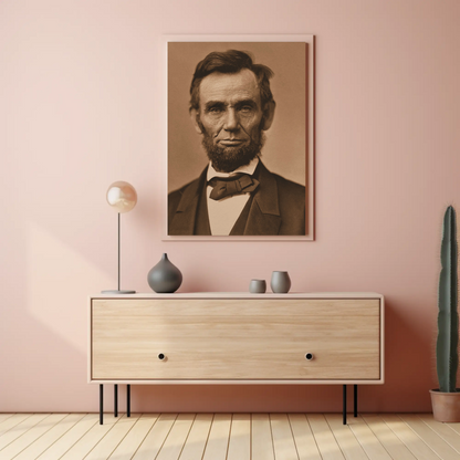Abraham Lincoln 16th President Sepia Photo