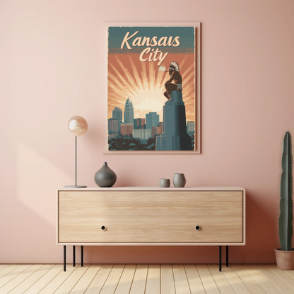 Kansas City Vintage Poster Native Heritage