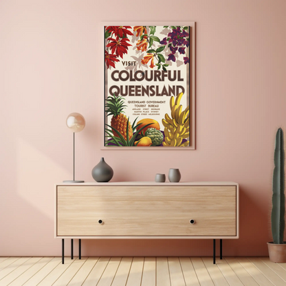 Visit Colourful Queensland Poster