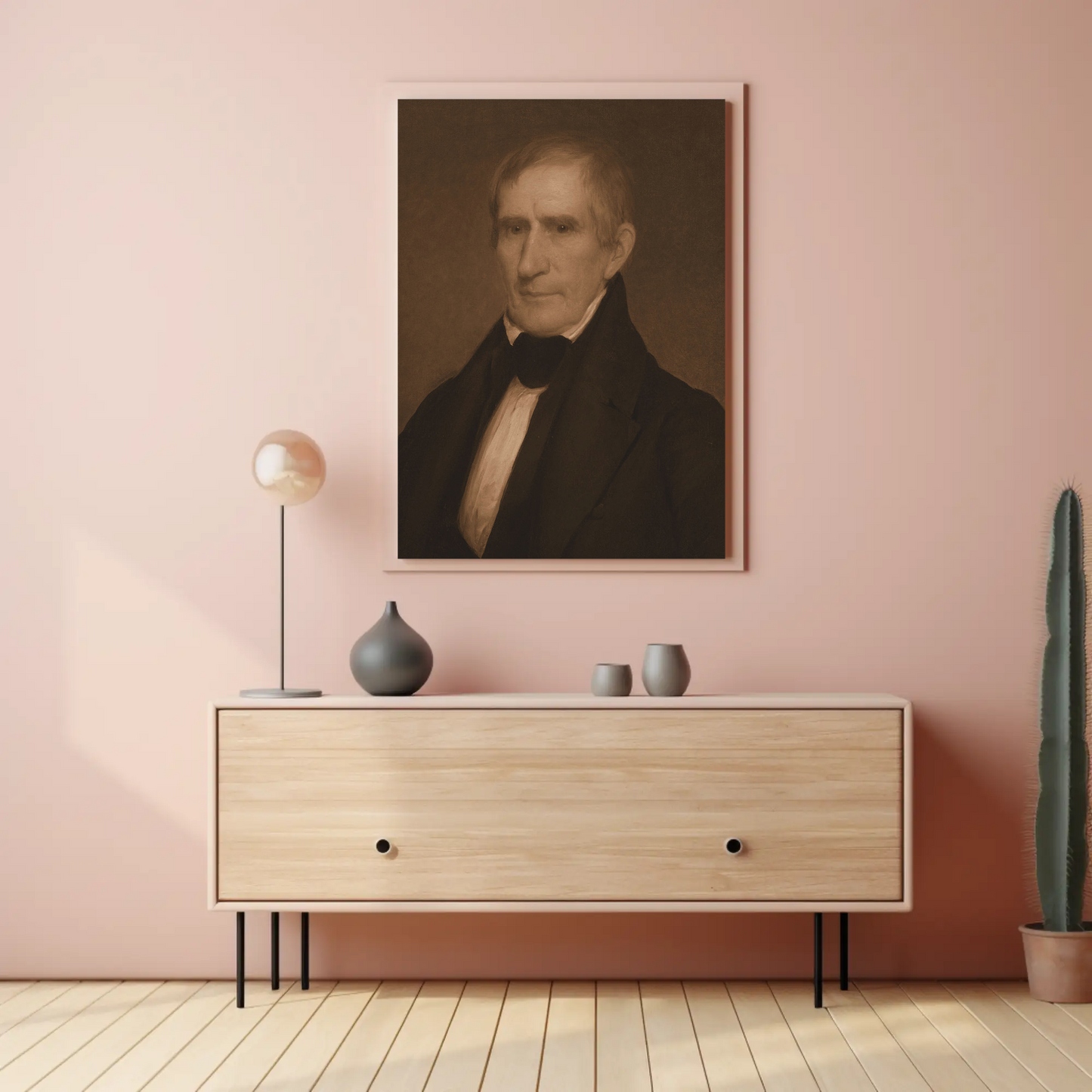 William Harrison 9th President Sepia Photo