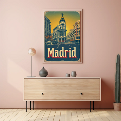 Madrid Vintage Poster