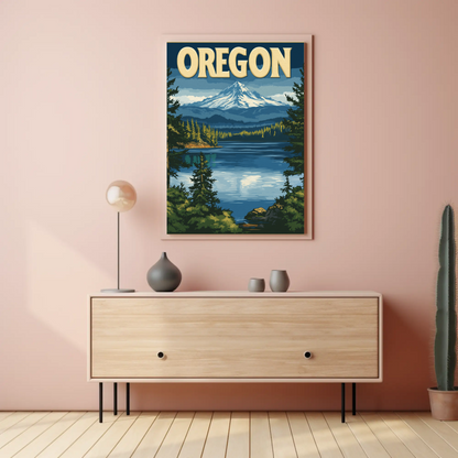 Oregon Vintage Poster