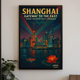Shanghai Gateway to the East Poster