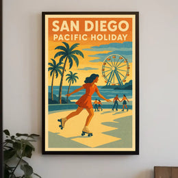 San Diego Pacific Poster