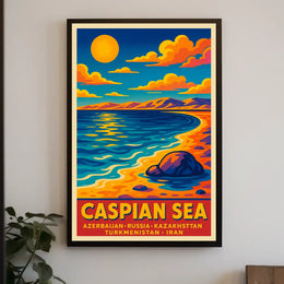 Caspian Sea Poster