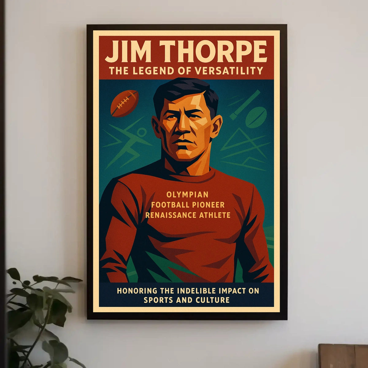 Jim Thorpe The Legend of Versatility Jim Thorpe Poster