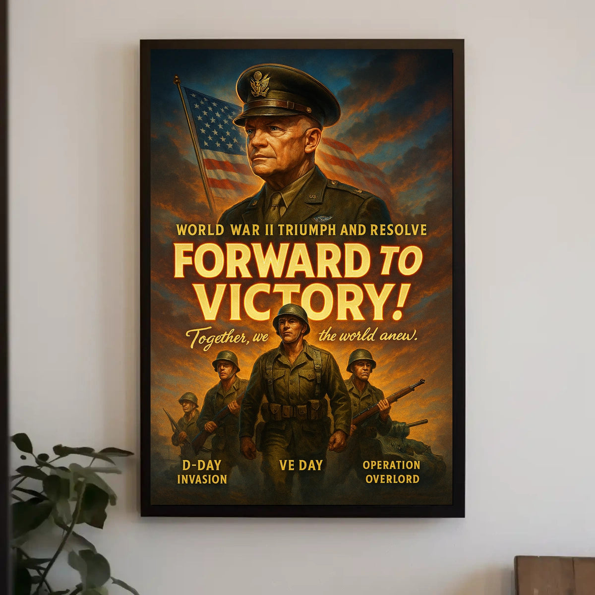 Forward To Victory World War Ii Poster