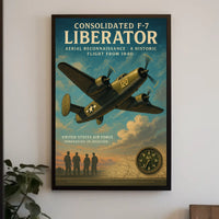 Consolidated F-7 Liberator Vintage Aviation Poster