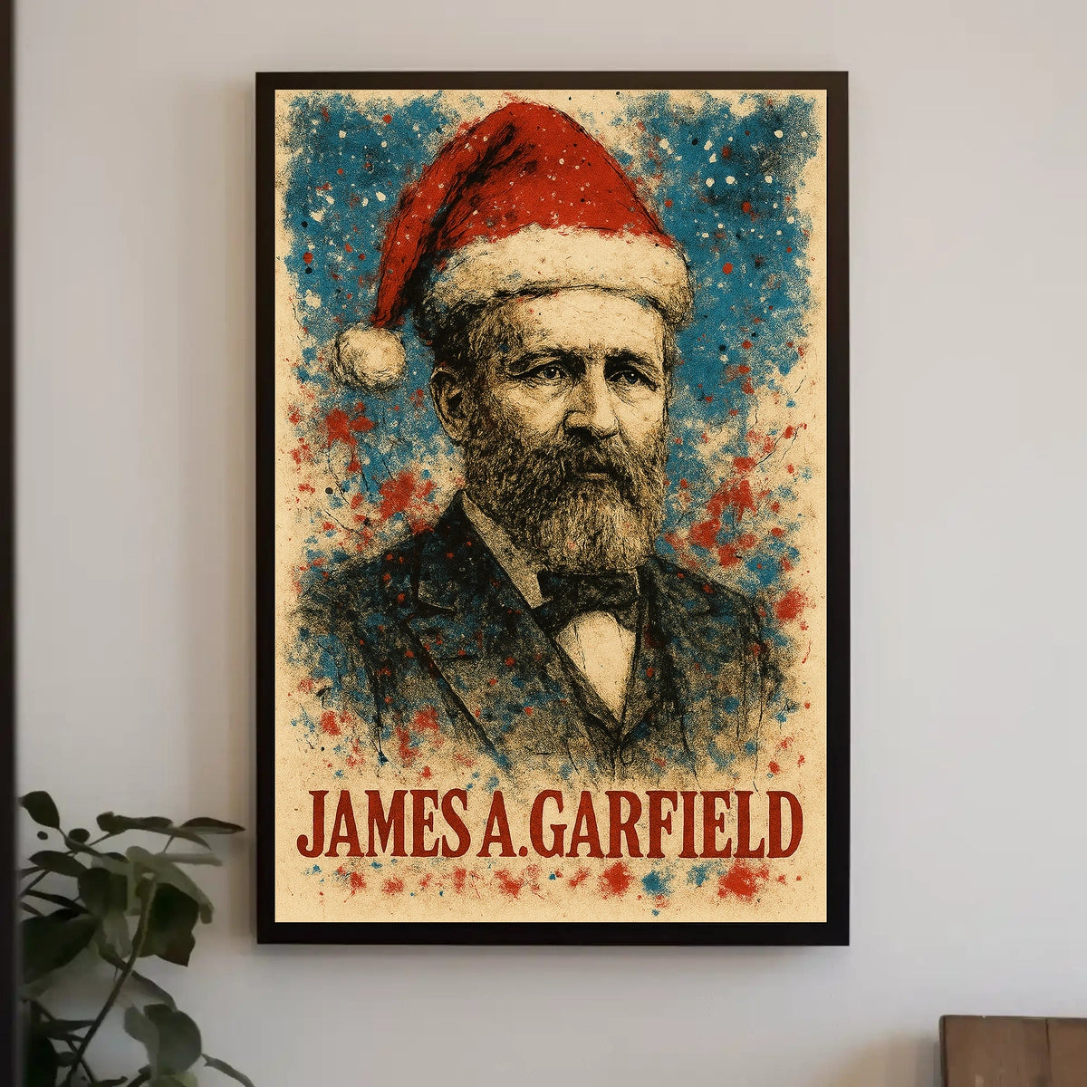 James A. Garfield 20th President of the United States Christmas SeriesPoster