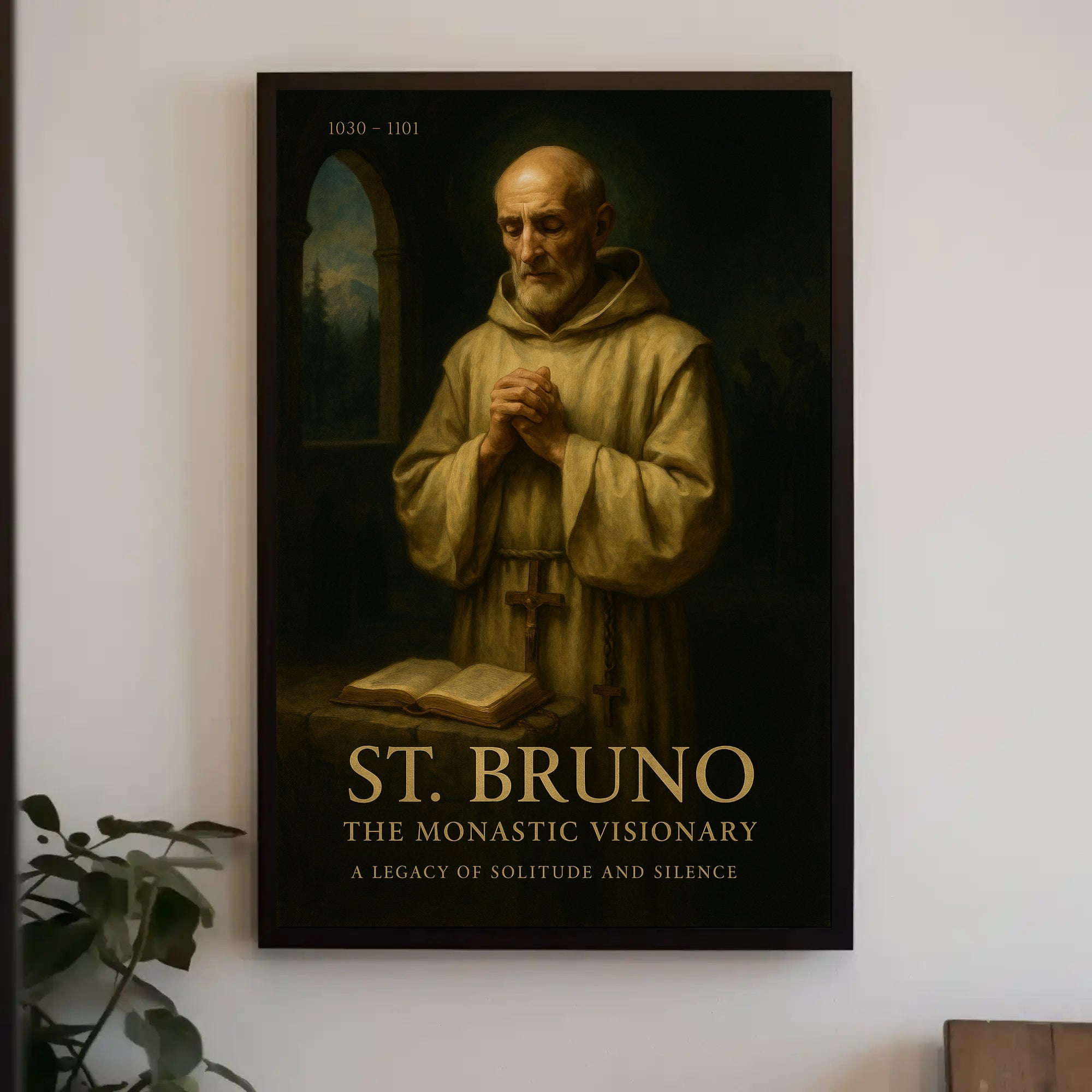 St Bruno Monastic Visionary Poster Wall Art