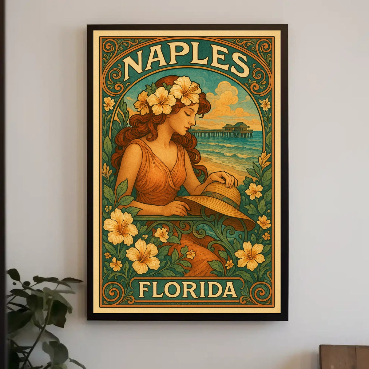 Naples Florida A Tropical Retreat Poster Wall Art Print