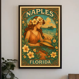 Naples Florida A Tropical Retreat Poster Wall Art Print