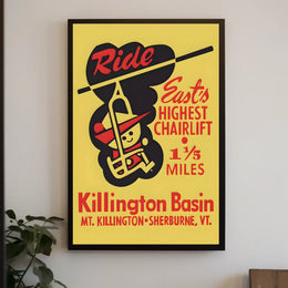 Ride The EastS Highest Chairlift Poster