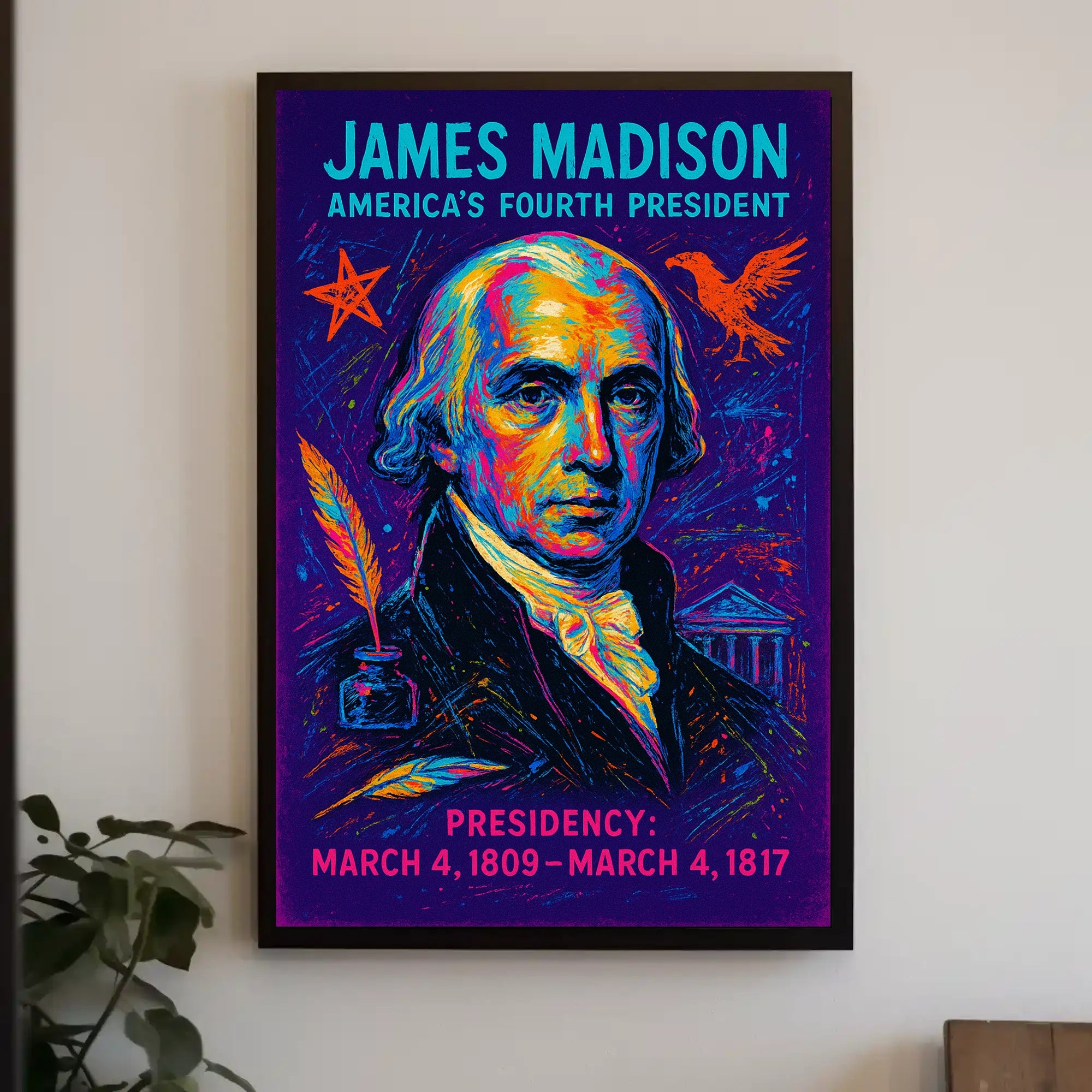 James Madison 4Th President Poster