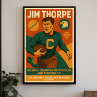 Celebrating Jim Thorpe Greatest Athlete Poster