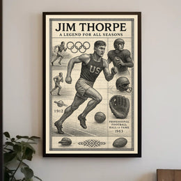 Jim Thorpe A Timeless Sports Legend Jim Thorpe Poster