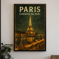 Paris Lumières De Noël Poster
