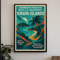 Caribbean Paradise Virgin Islands Poster