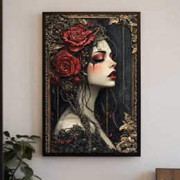Victorian Gothic Romance Artistic Poster