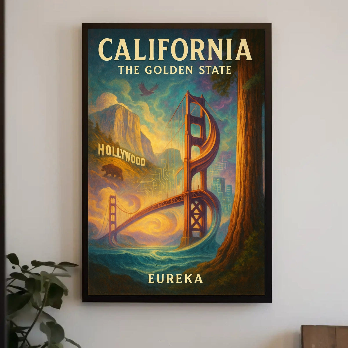 California The Golden State Poster